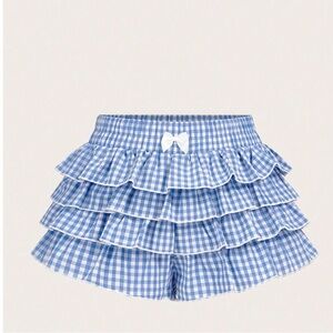 Blue Plaid Daisy Dukes